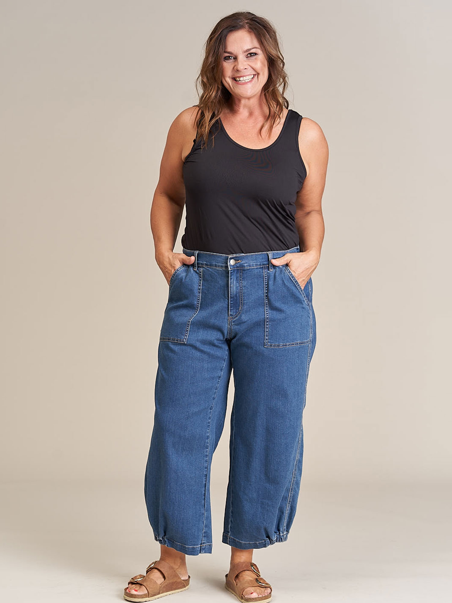 Culotte Bukser I Denim fra Gozzip