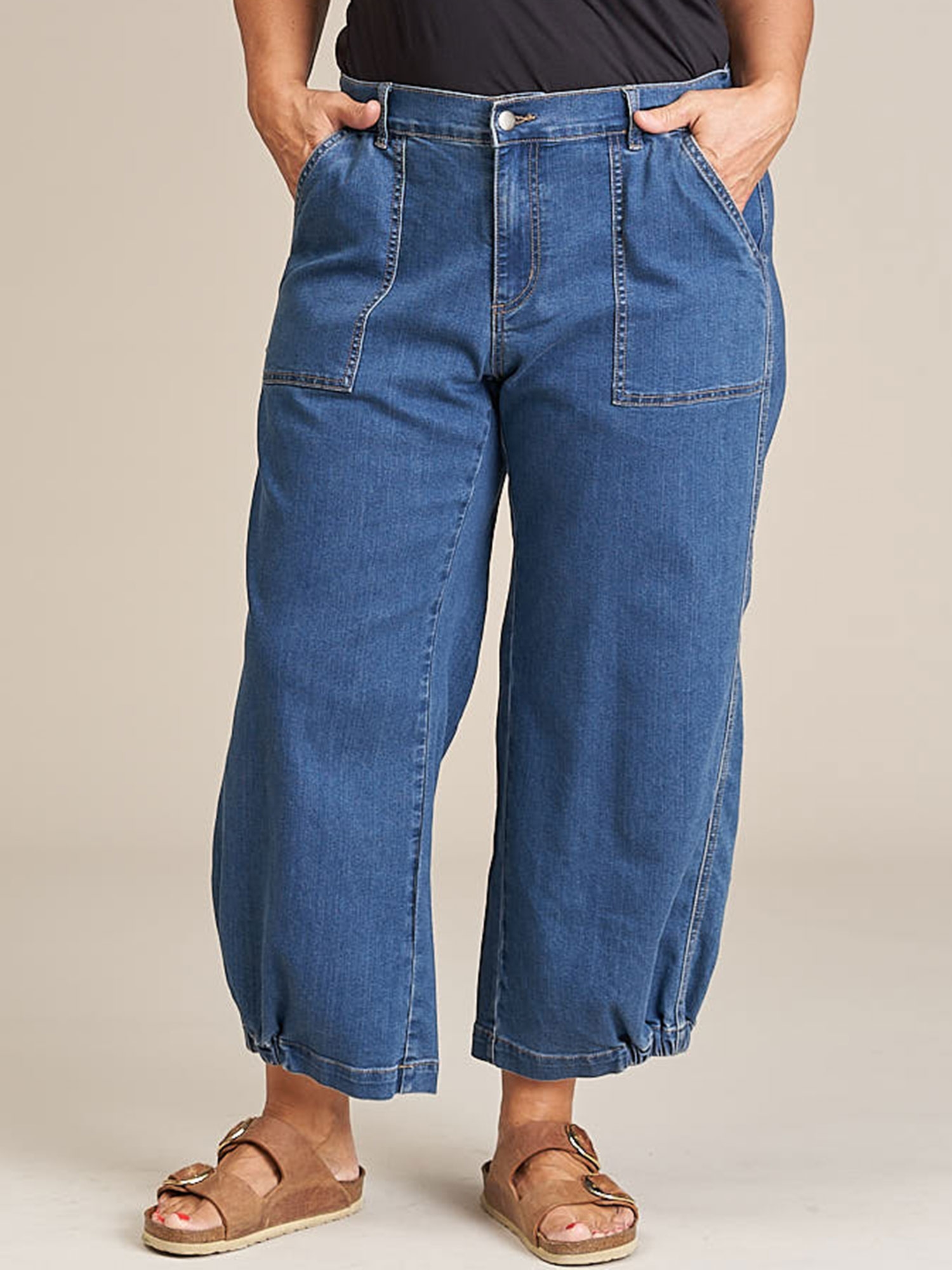 Culotte Bukser I Denim fra Gozzip