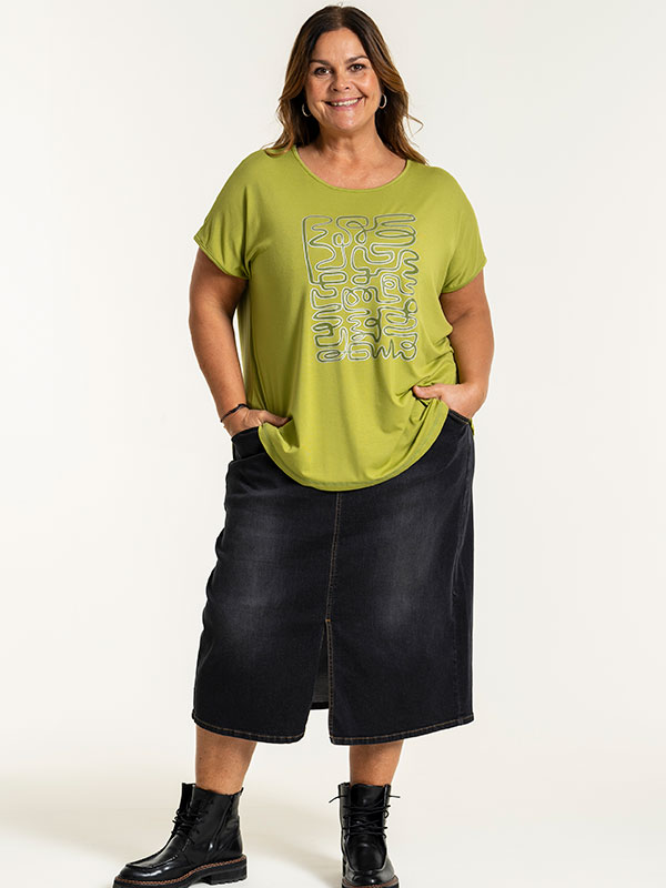 ALENA - Plus Size Skjørt fra Gozzip