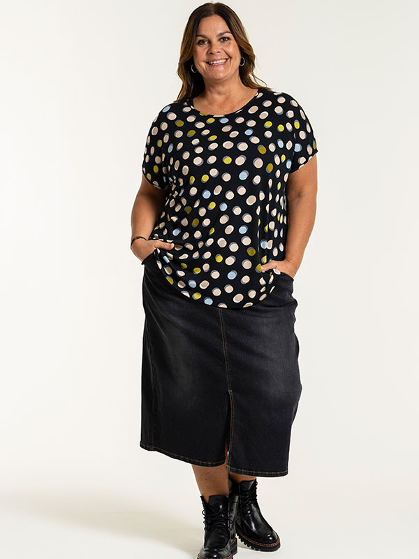 ALENA - Plus Size Skjørt fra Gozzip