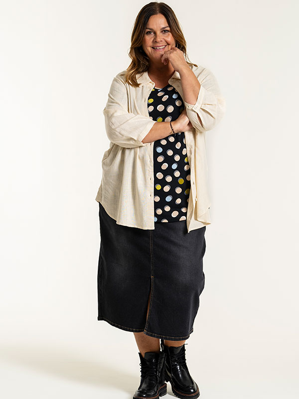 ALENA - Plus Size Skjørt fra Gozzip