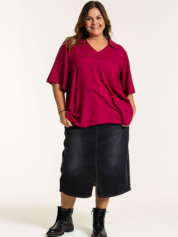 ALENA - Plus Size Skjørt fra Gozzip