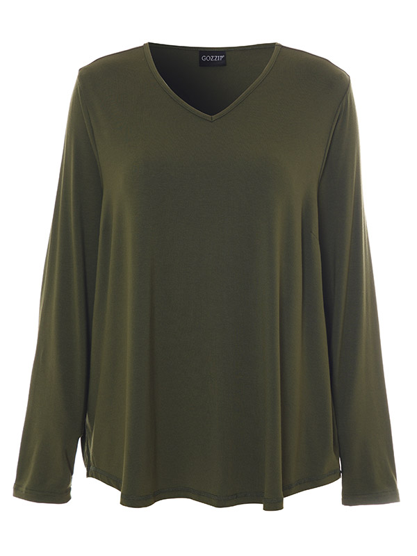 GITTE - Plus Size Bluse fra Gozzip