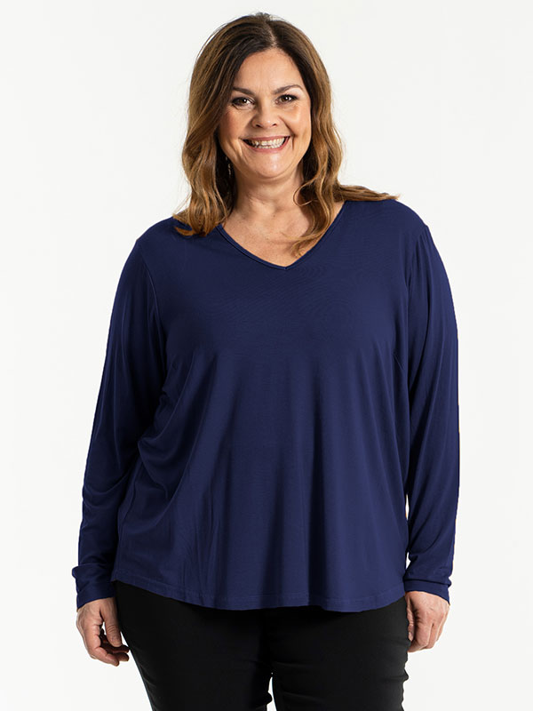 GITTE - Plus Size Bluse fra Gozzip