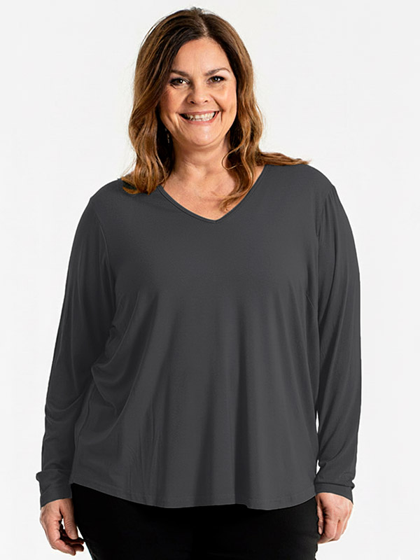 GITTE - Plus Size Bluse fra Gozzip