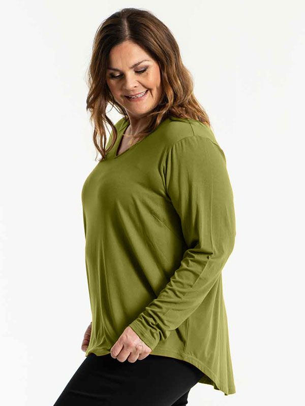 GITTE - Plus Size Bluse fra Gozzip