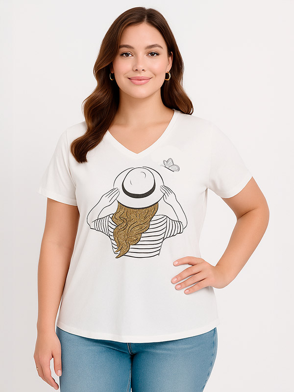 ADCHIA - Plus Size T-shirt fra Adia