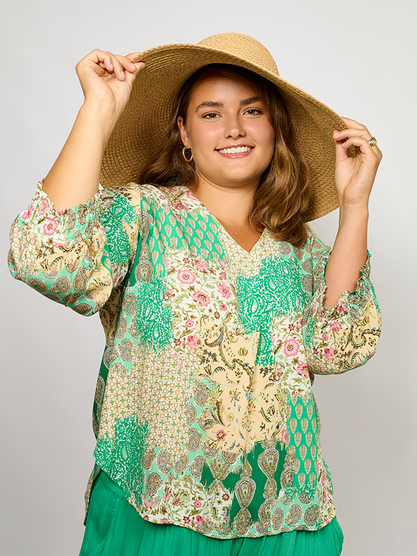 ADCHRISTA - Plus Size Bluse fra Adia