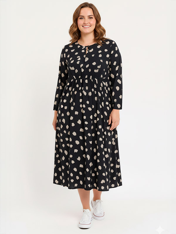 ADDAISY - Plus Size Kjole fra Adia