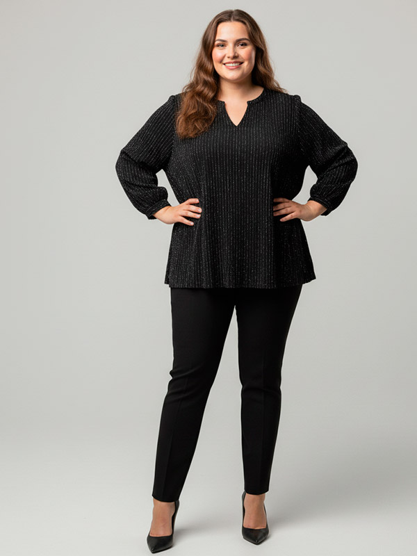 ADEBUR - Plus Size Bluse fra Adia