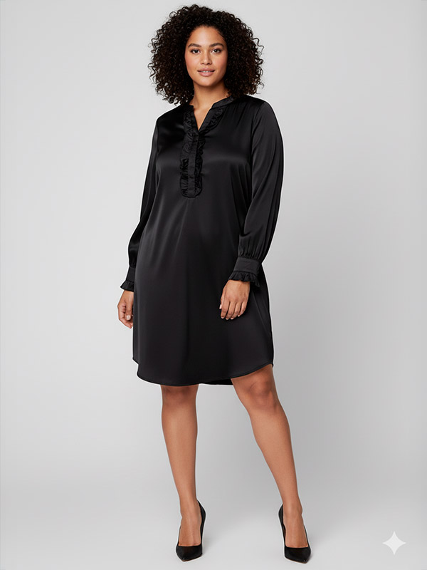 ADELEANOR - Plus Size Kjole fra Adia