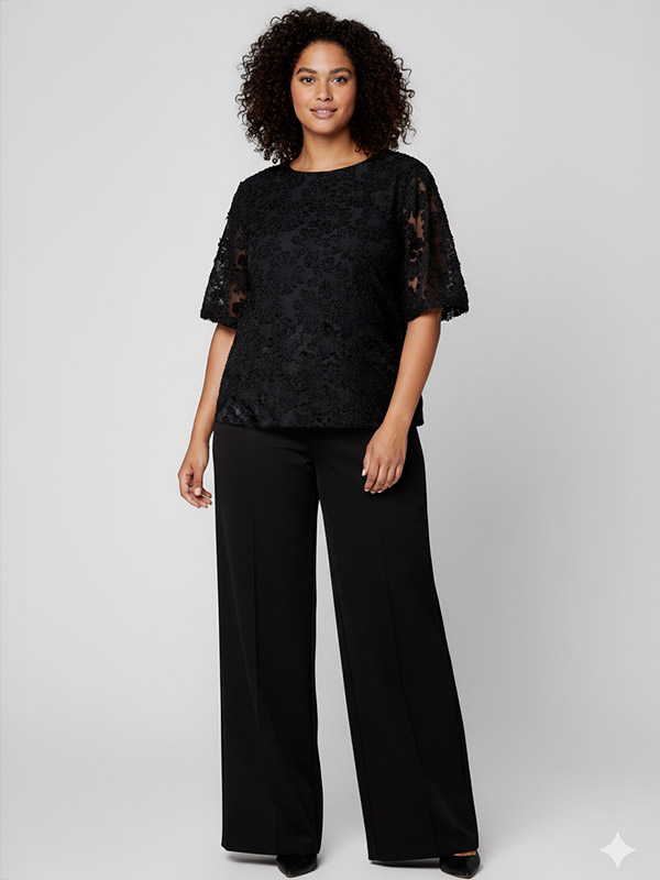 ADEMELIY - Plus Size Bluse fra Adia