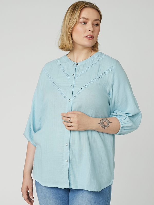 ADFARINA - Plus Size Bluse fra Adia