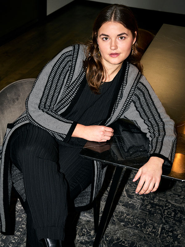 ADGRACE - Plus Size Cardigan fra Adia