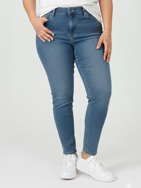 ADMILAN JEANS 7/8 - Plus Size Jeans fra Adia
