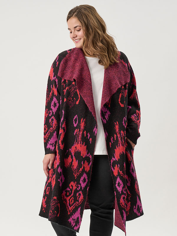 ADROSALINDA - Plus Size Cardigan fra Adia