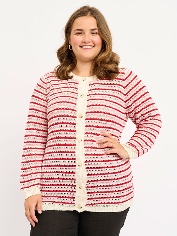 ADVENUS - Plus Size Cardigan fra Adia