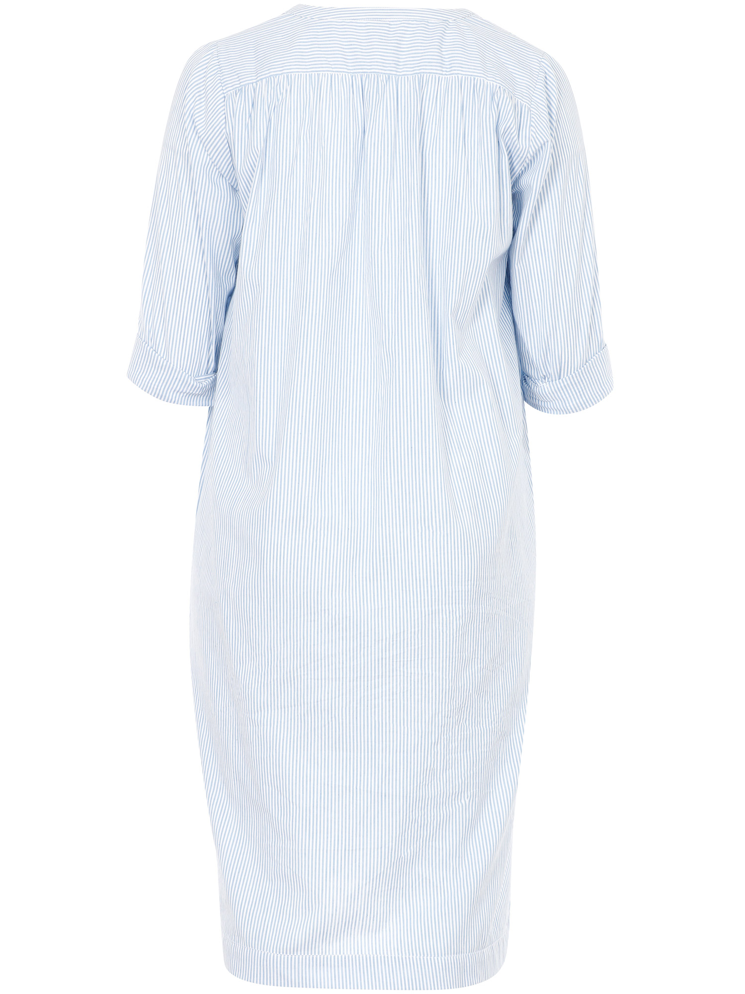 bomulls kjole med hvite og blå striper fra Adia