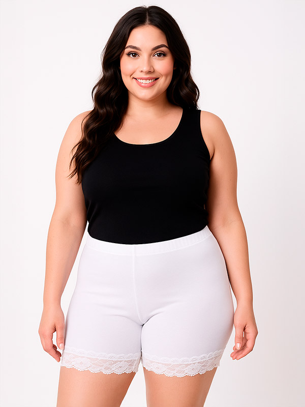 ROSA - Plus Size Sykkelshorts fra Gozzip