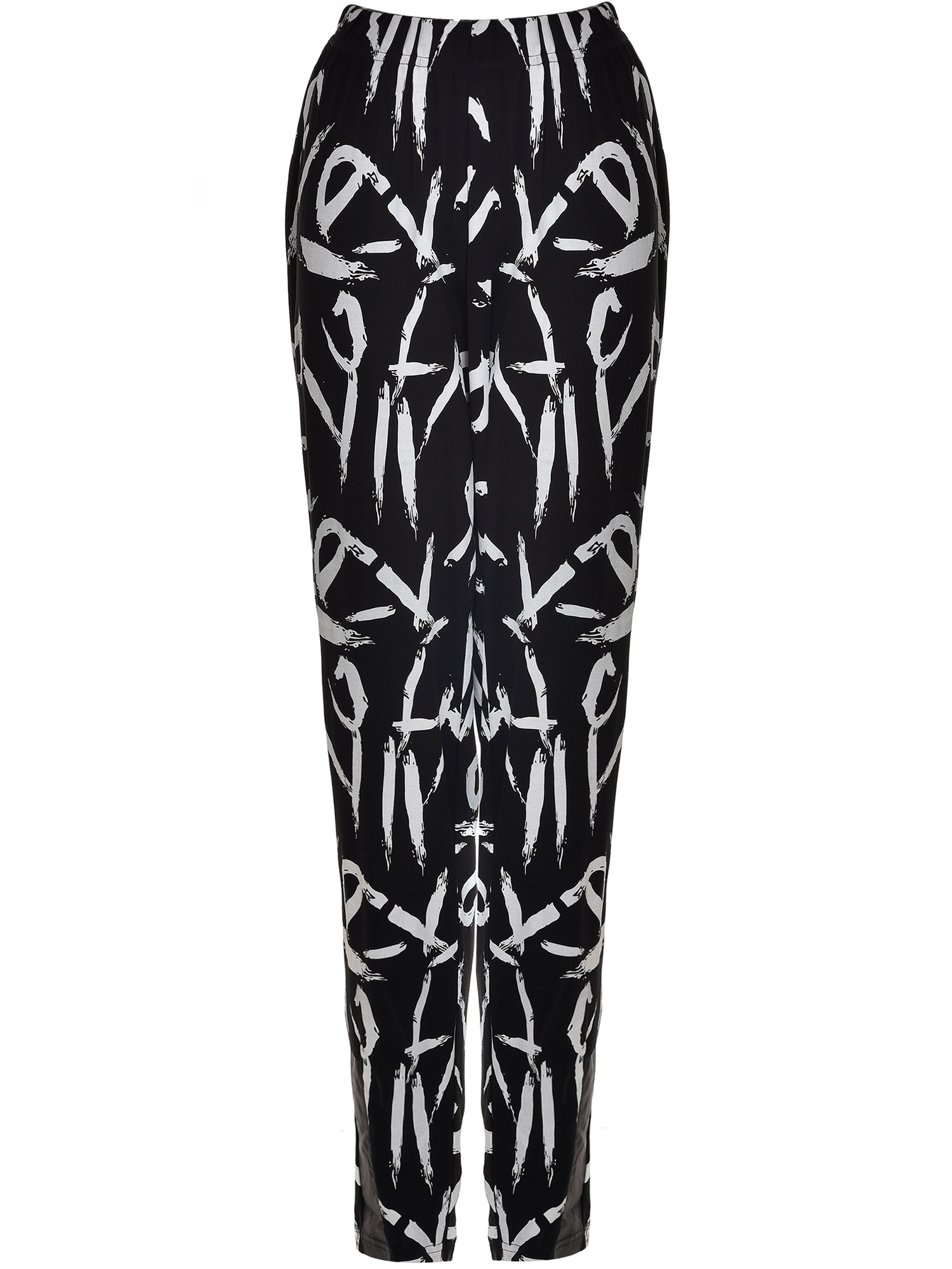 Mira - Sorte leggings med hvitt print fra Gozzip Black