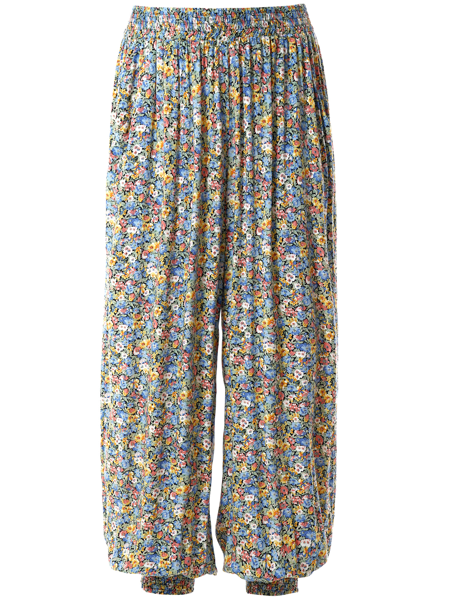 Lovise - Viskose bukser med blomster print fra Gozzip