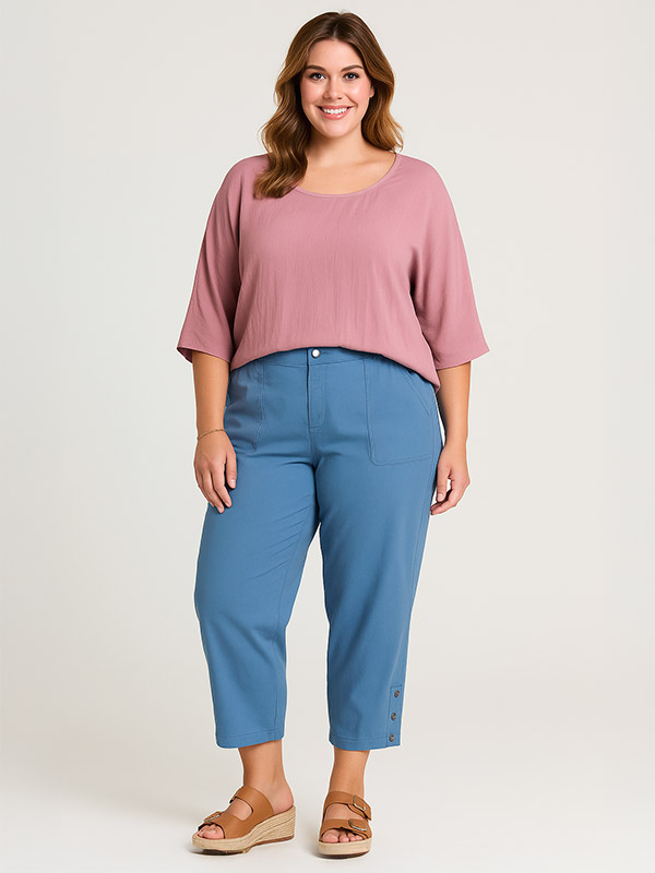 CLARA - Plus Size Bukser fra Gozzip