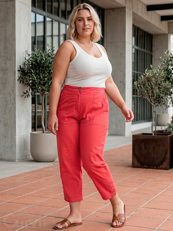 CLARA - Plus Size Bukser fra Gozzip