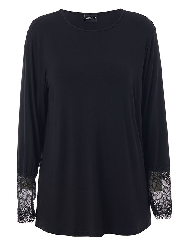 FADILA - Plus Size Bluse fra Gozzip