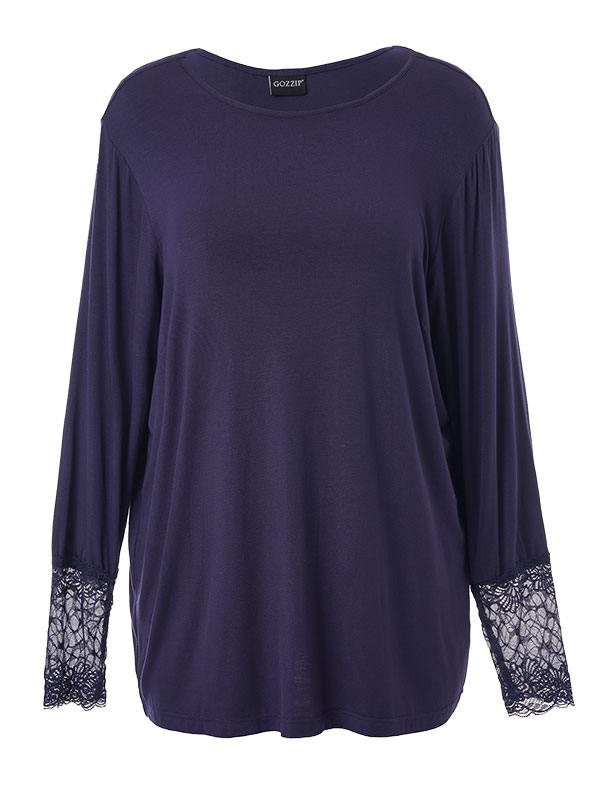 EMIRA - Plus Size Bluse fra Gozzip