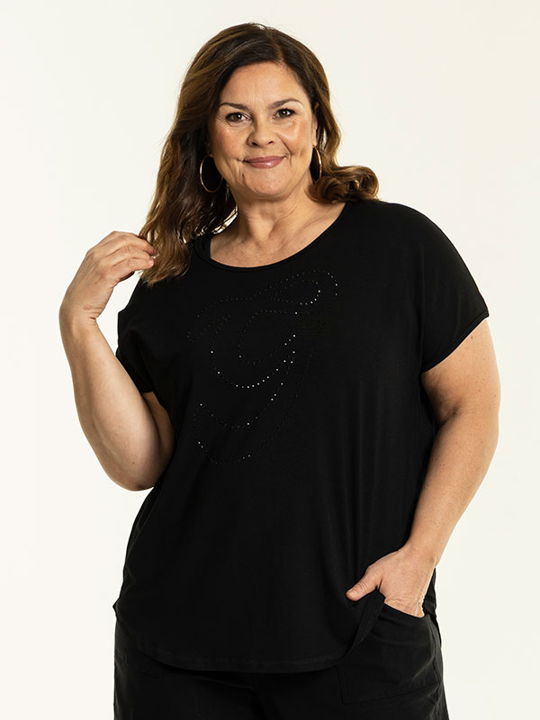 GITTE - Plus Size Bluse fra Gozzip