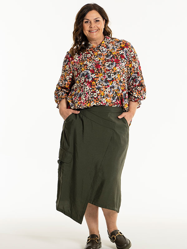 ANNSOFIE - Plus Size Skjørt fra Gozzip