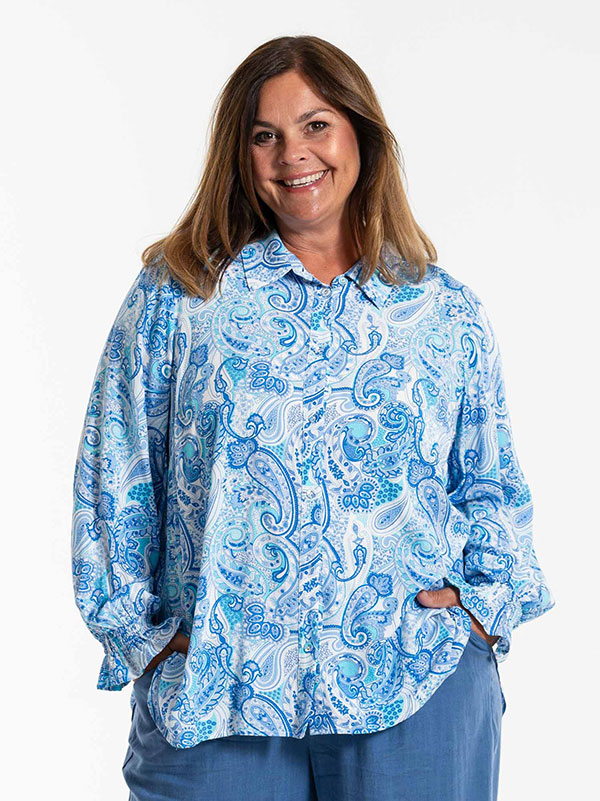 ANNAMAY - Plus Size Skjorte fra Gozzip