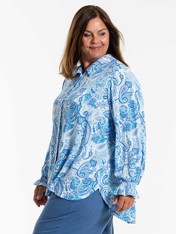 ANNAMAY - Plus Size Skjorte fra Gozzip