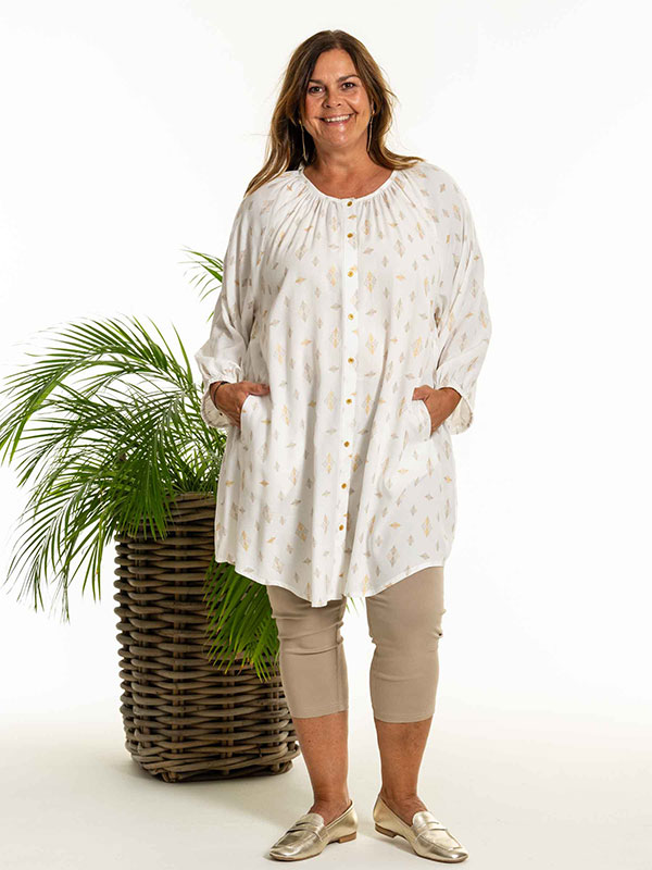 DENISE - Plus Size Tunika fra Gozzip