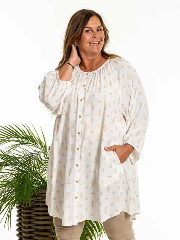 DENISE - Plus Size Tunika fra Gozzip