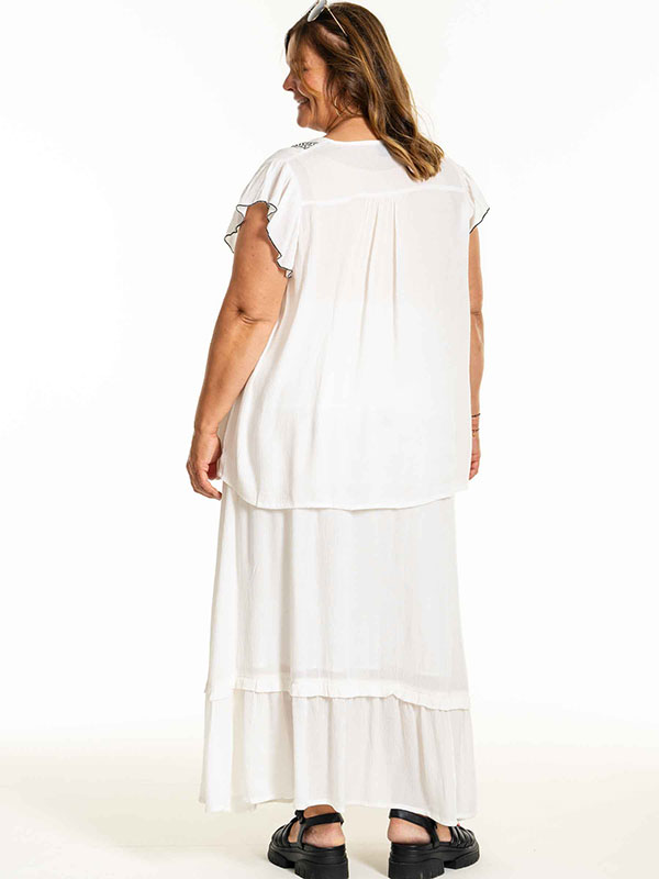 DARLENE - Plus Size Bluse fra Gozzip