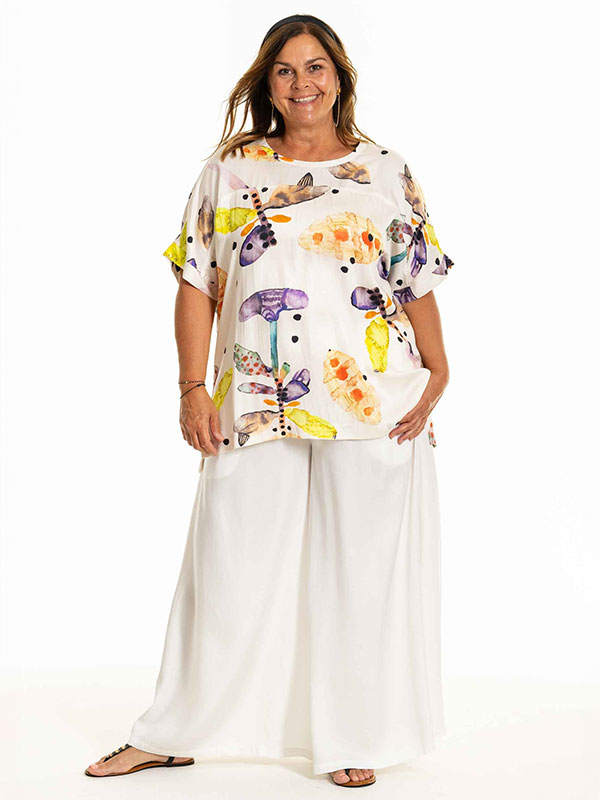ELLY - Plus Size Bluse fra Gozzip