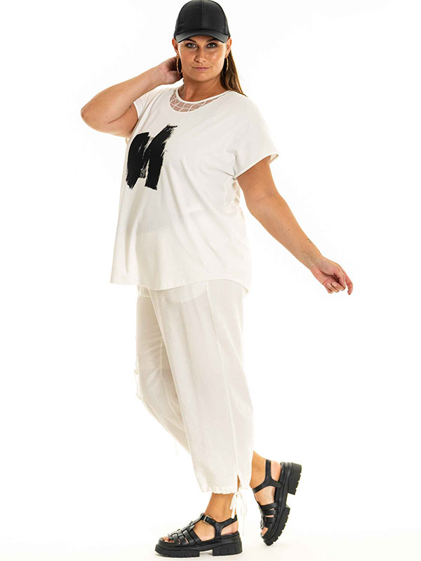 EDITA - Plus Size Bluse fra Gozzip Black