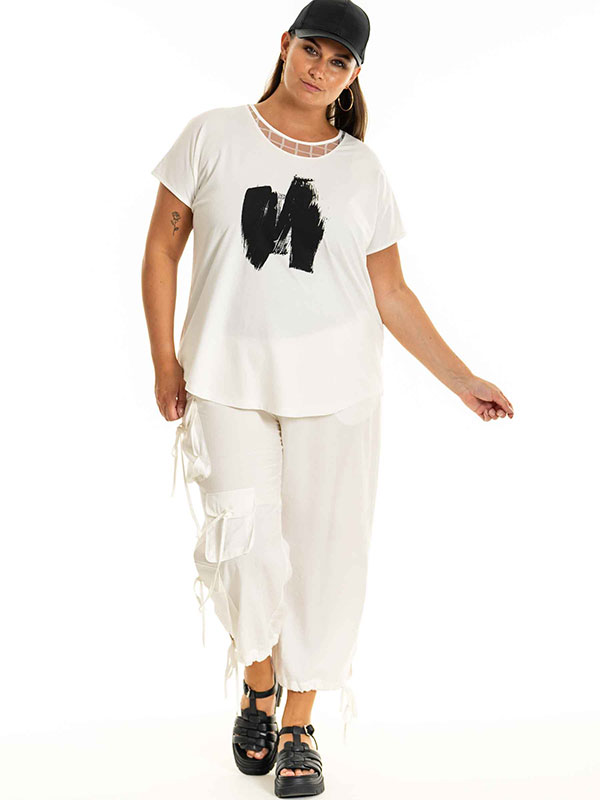 EDITA - Plus Size Bluse fra Gozzip Black