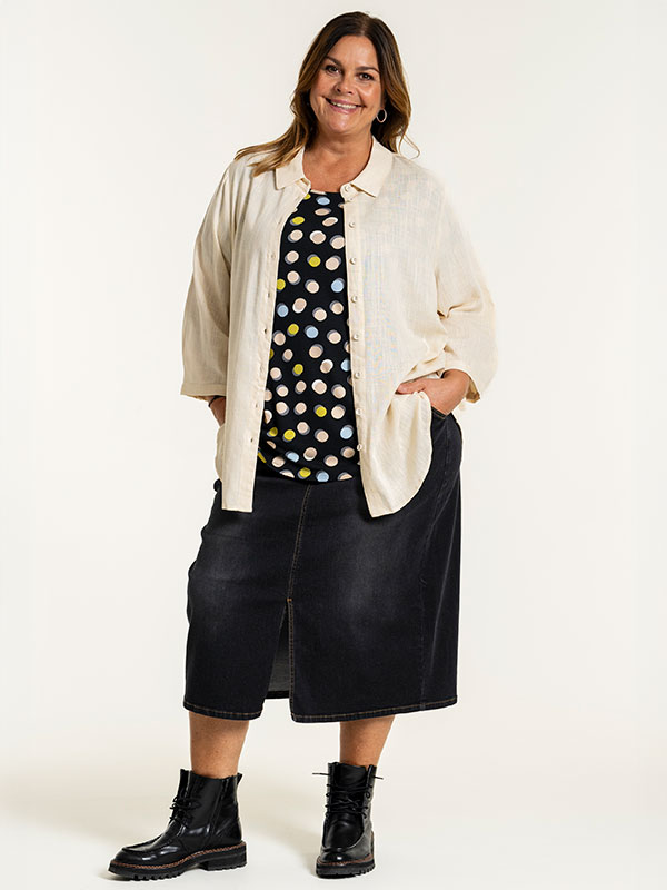 KARINA - Plus Size Skjorte fra Gozzip