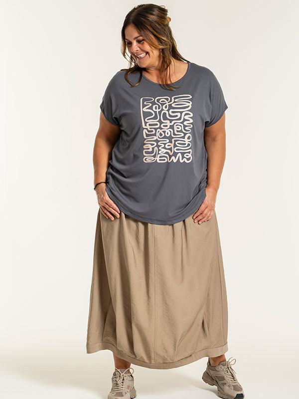 GITTE - Plus Size T-shirt fra Gozzip