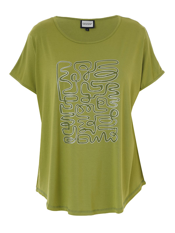 GITTE - Plus Size T-shirt fra Gozzip