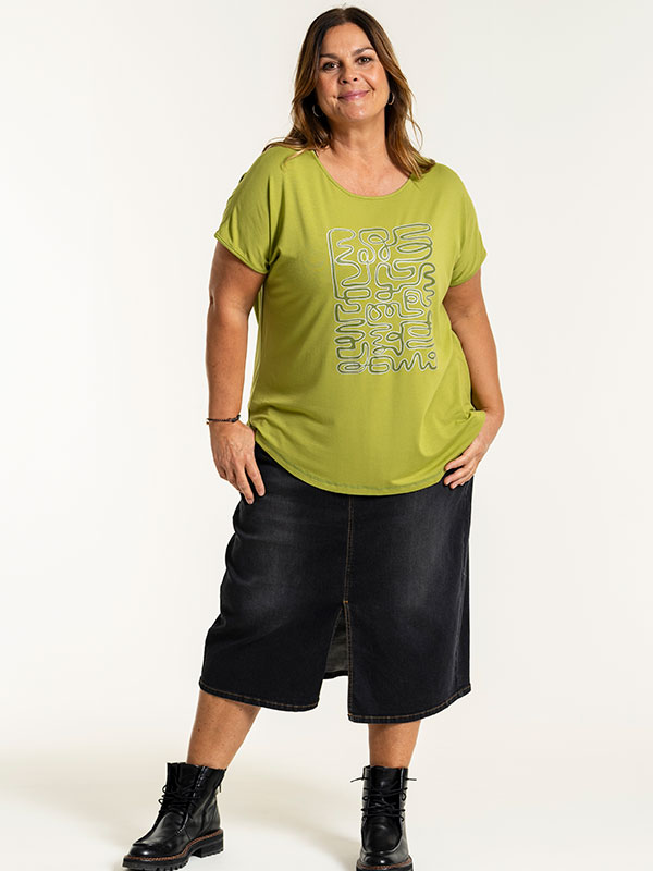 GITTE - Plus Size T-shirt fra Gozzip