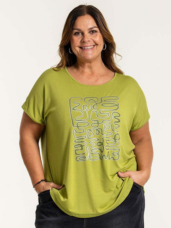 GITTE - Plus Size T-shirt fra Gozzip