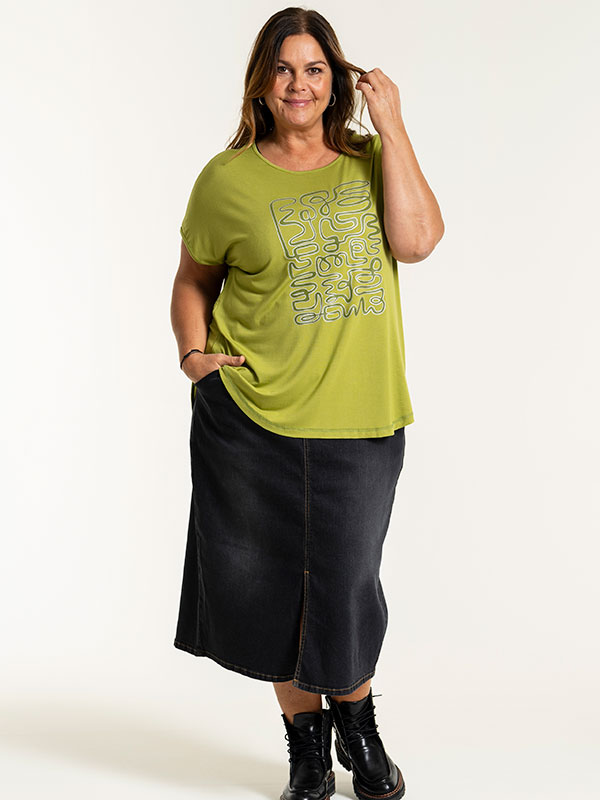 GITTE - Plus Size T-shirt fra Gozzip