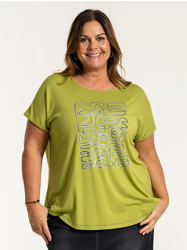 GITTE - Plus Size T-shirt fra Gozzip