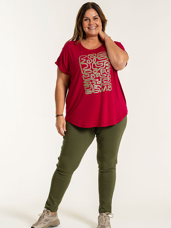 GITTE - Plus Size T-shirt fra Gozzip