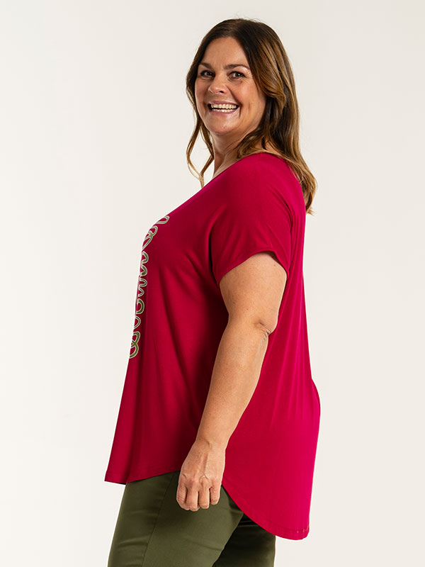 GITTE - Plus Size T-shirt fra Gozzip