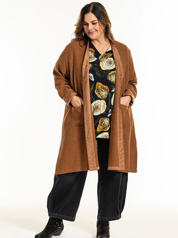 FRANCE - Plus Size Cardigan fra Gozzip
