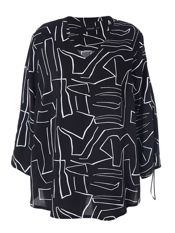 FREJA - Plus Size Bluse fra Gozzip